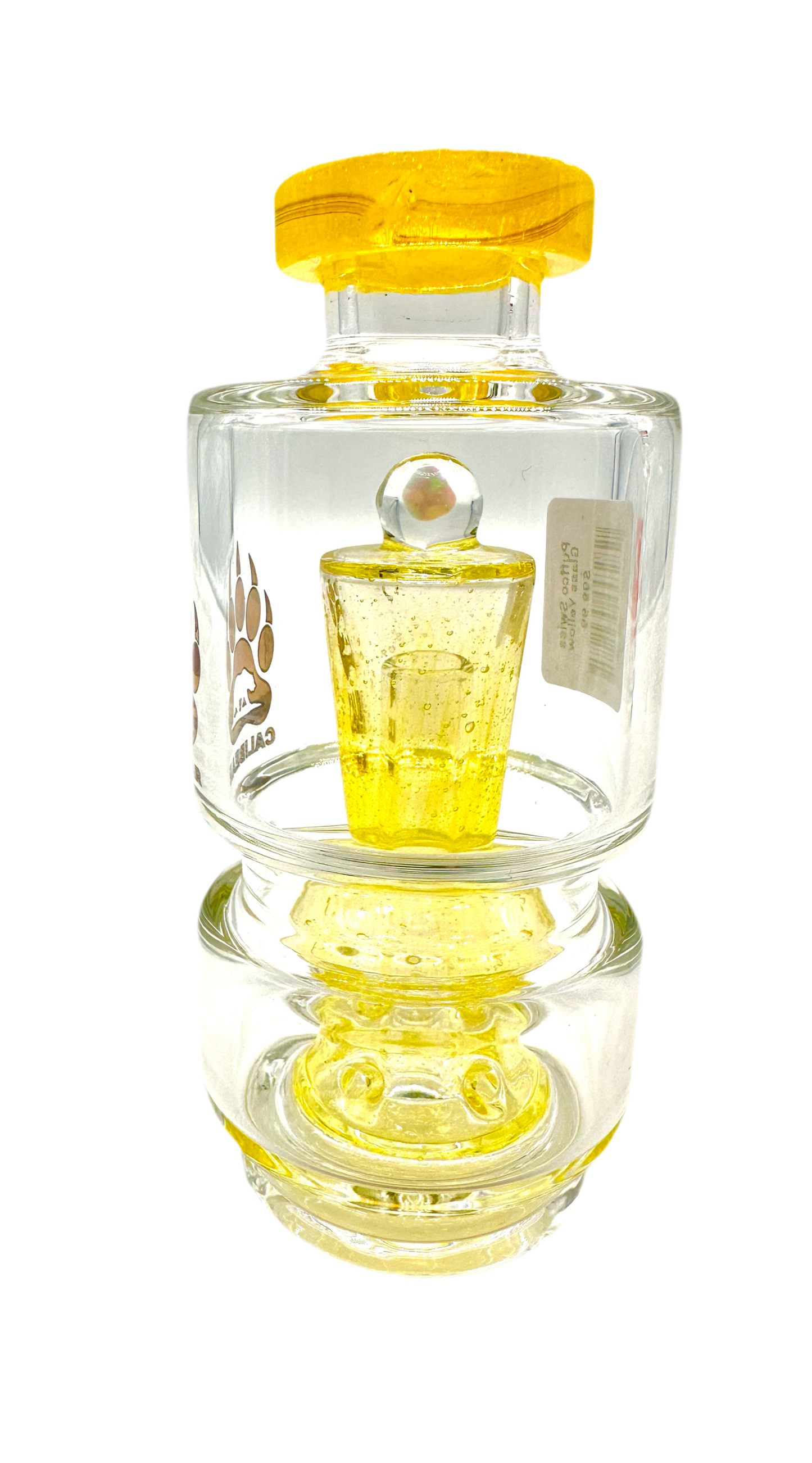 Puffco Swiss Glass Yellow Glass Calibear