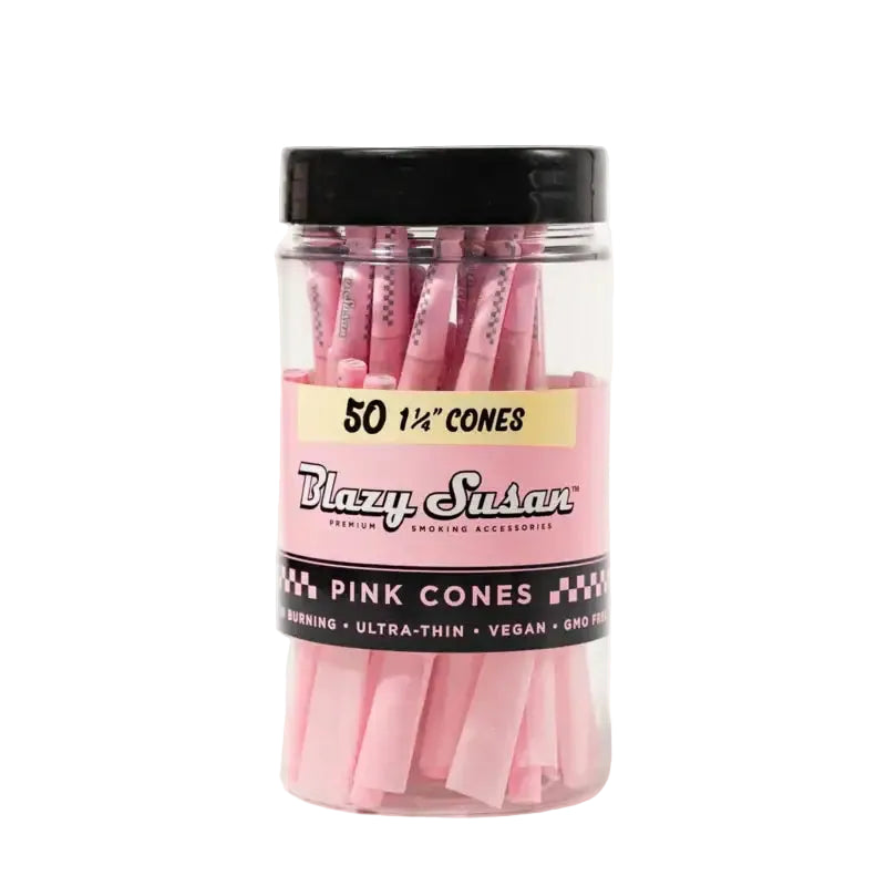 Blazy Susan Cones 50pk 1 1\4 Pink