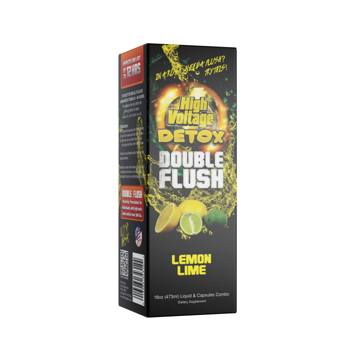 High Voltage Detox Double Flush Lemon Lime