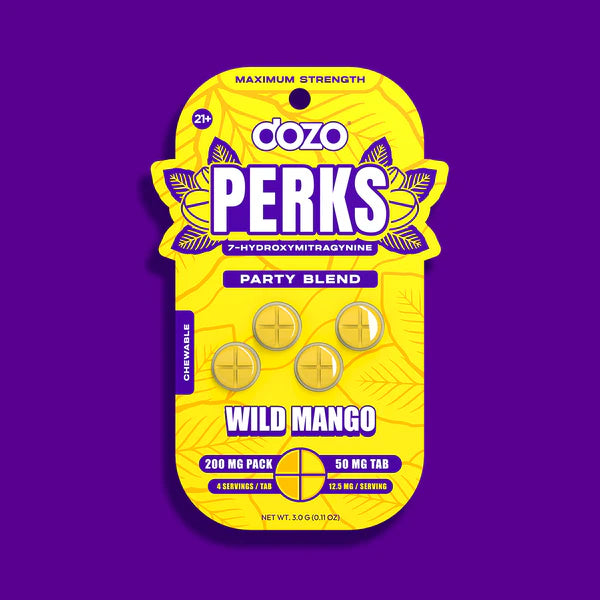 Dozo Perks 4pk Wild Mango 50mg