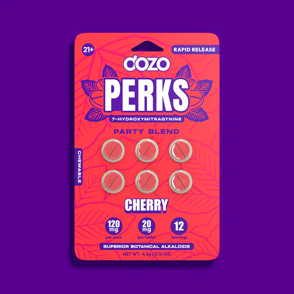 Dozo Perks 6pk Cherry 20mg