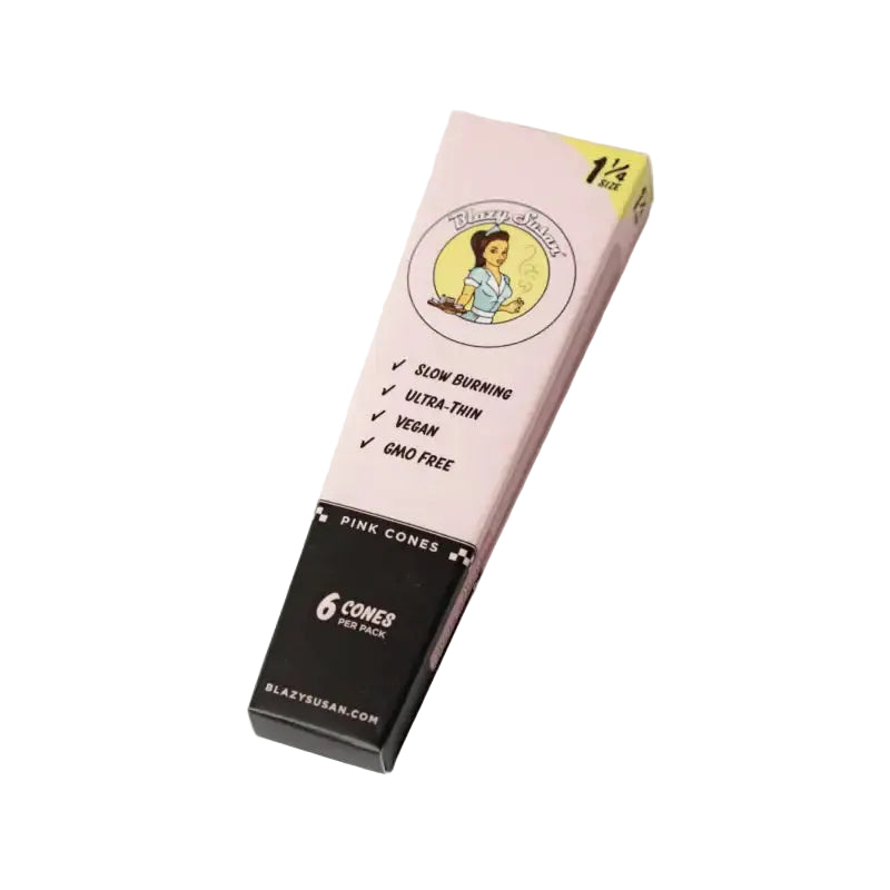Blazy Susan Cones 1 1/4 Pink 6ct