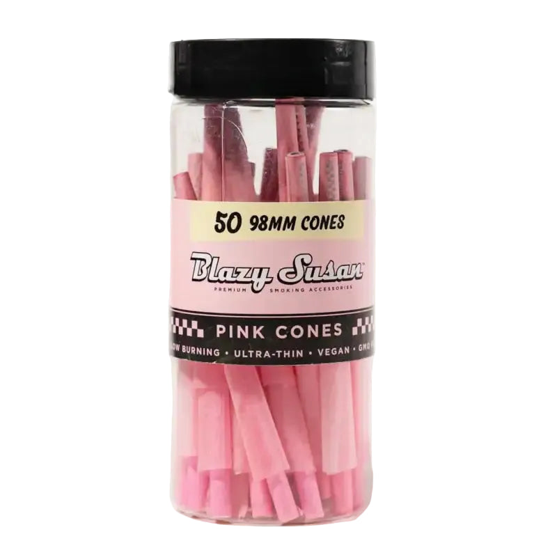 Blazy Susan Cones 50pk 98mm Pink