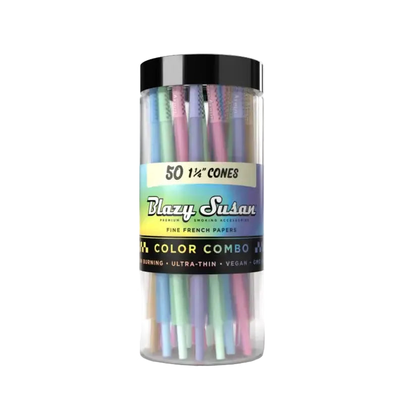 Blazy Susan Cones 50pk 1 1/4 Rainbow