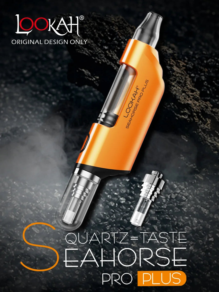 Lookah Seahorse Pro Plus Orange Black Splat